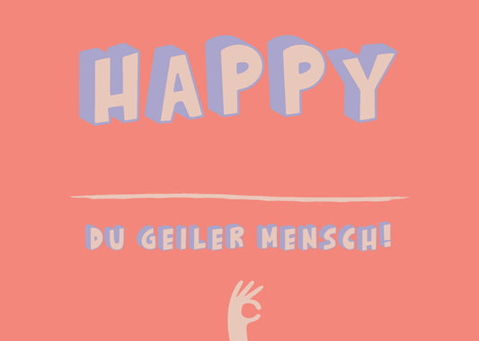 Postkarte "Happy_____________"